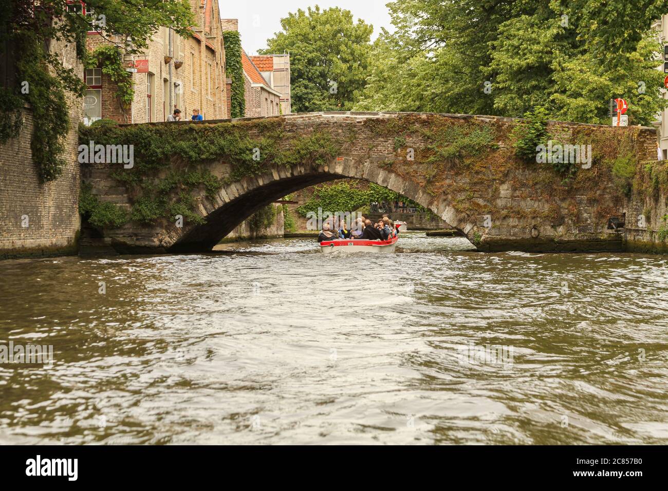 Bruges, Belgium Canal Stock Photo