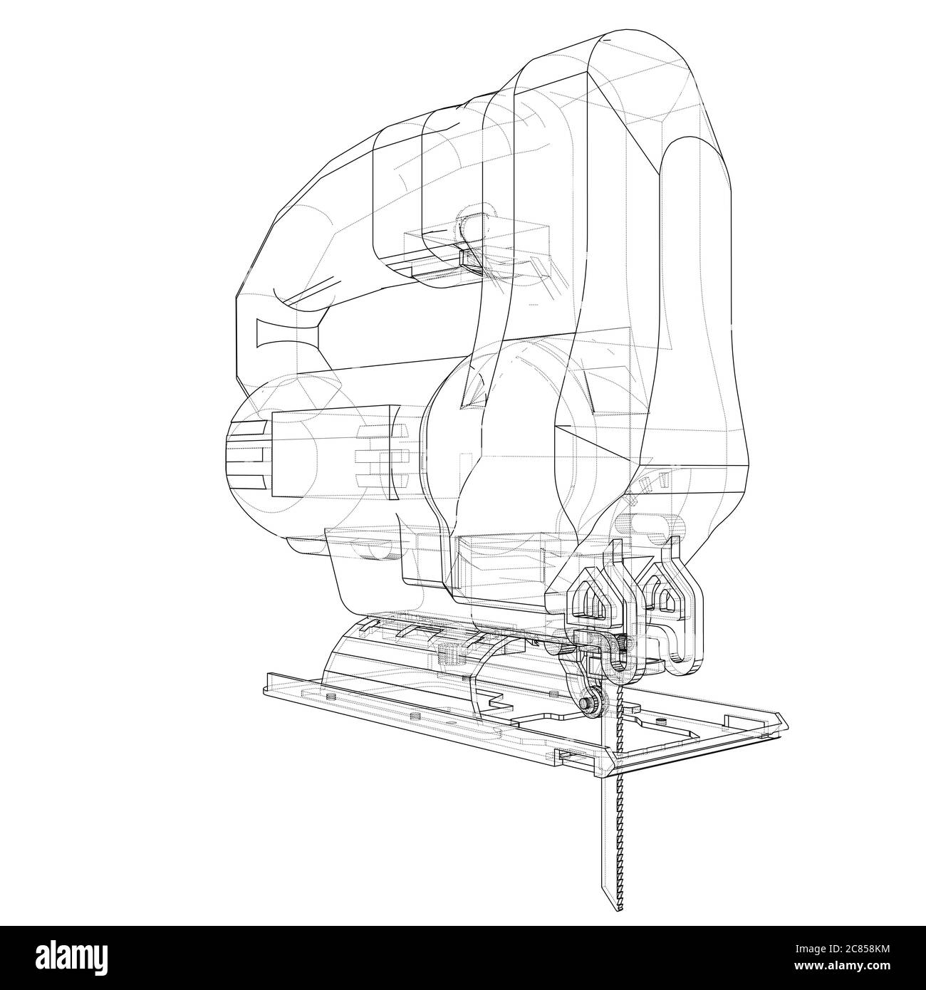 Outline Jig saw Stock Photo Alamy