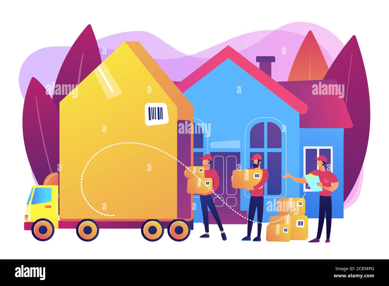 Moving house services concept vector illustration Stock Vector Image