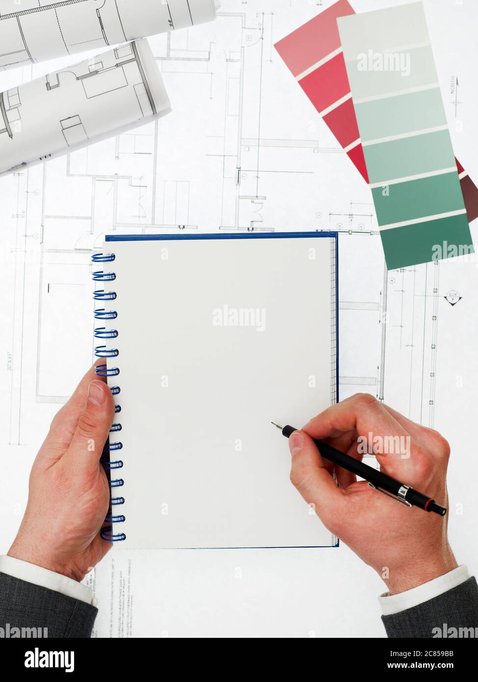 Engineer taking notes Stock Photo - Alamy