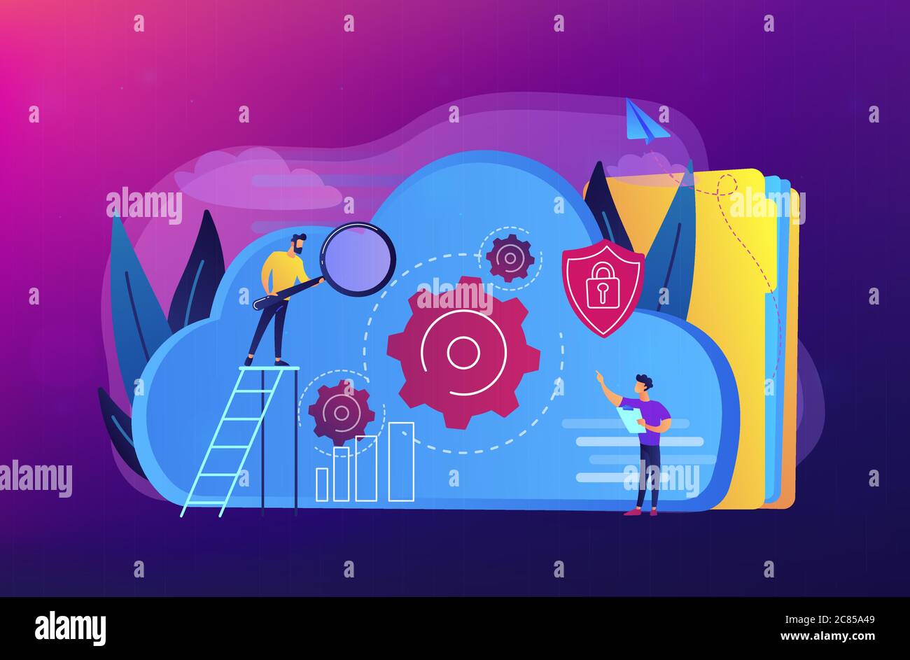 Cloud storage concept vector illustration Stock Vector Image & Art - Alamy