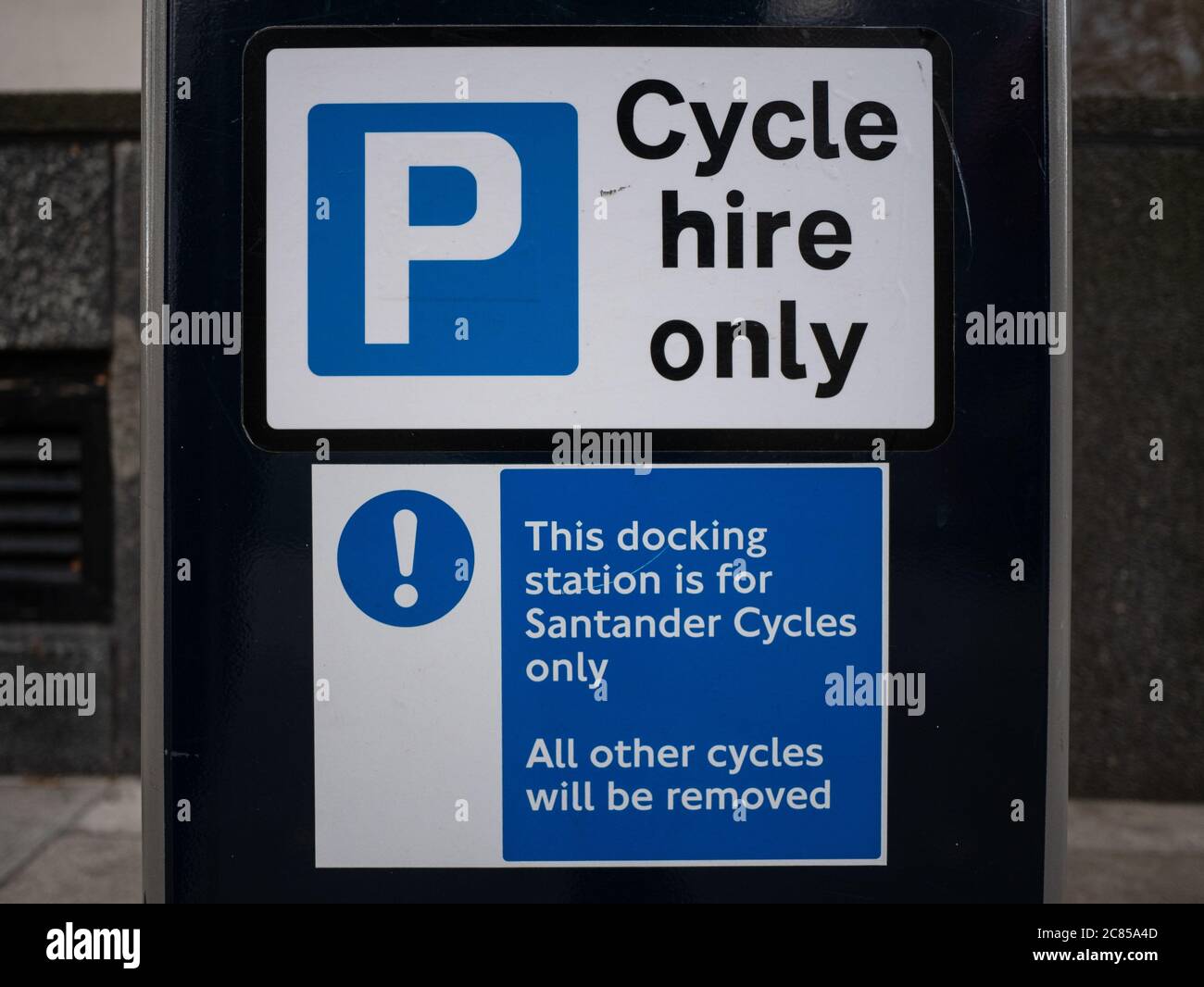 Blue parking sign bicycle bike cycle hi-res stock photography and ...