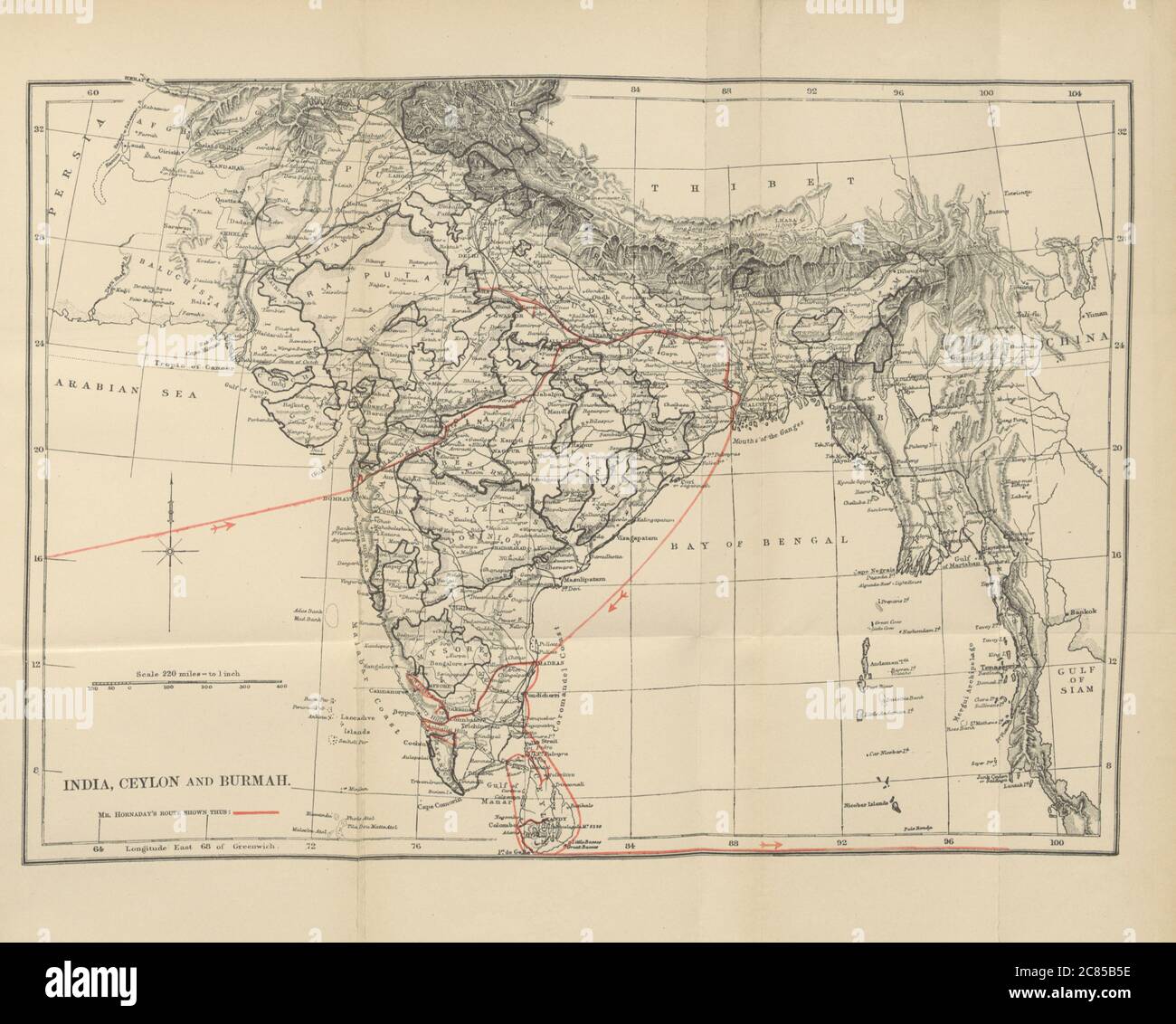 Two Years in the Jungle. The experiences of a hunter and naturalist in India, Ceylon, the Malay Peninsula and Borneo.jpg - 2C85B5E Stock Photo