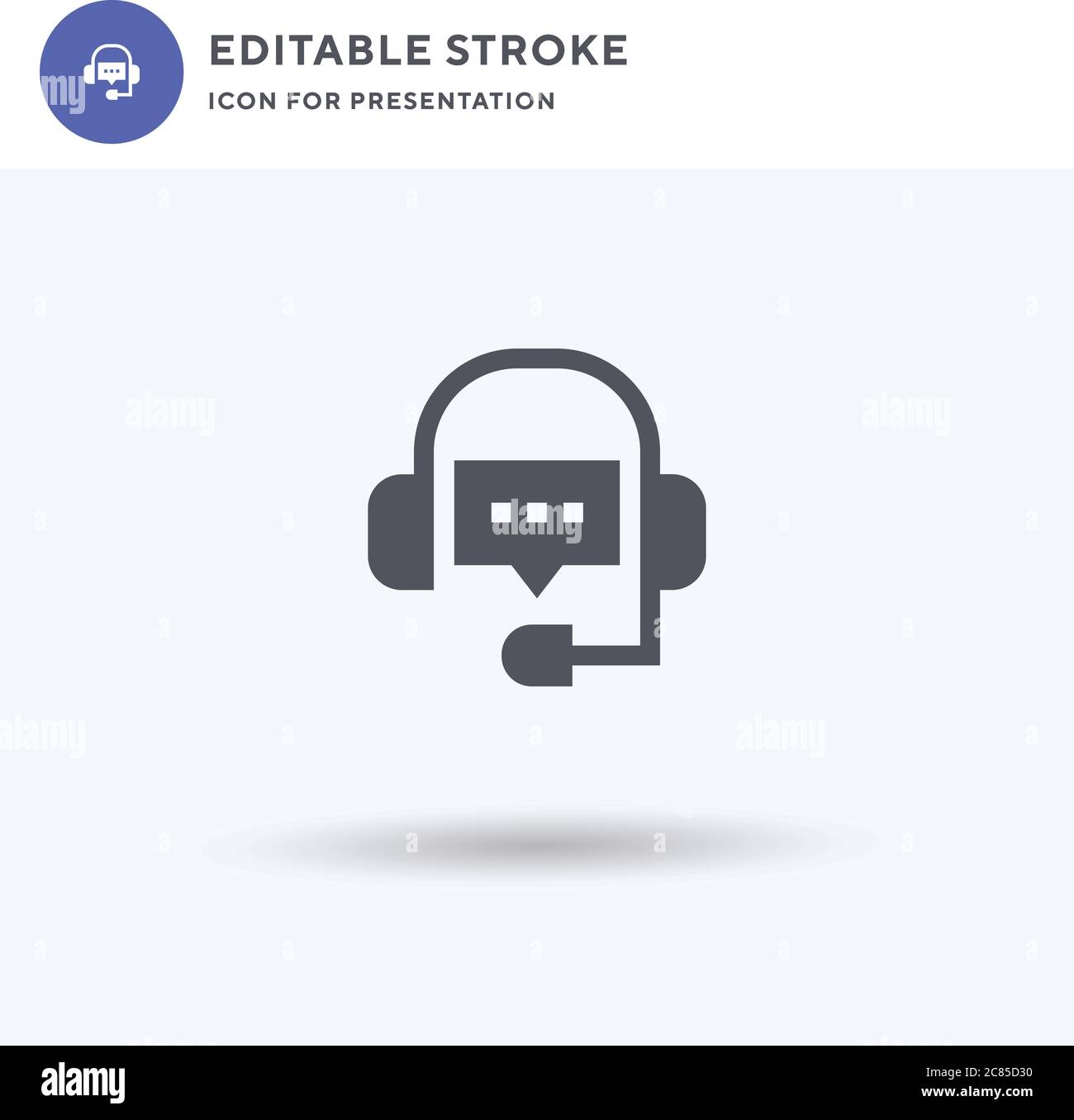 Support icon vector, filled flat sign, solid pictogram isolated on ...