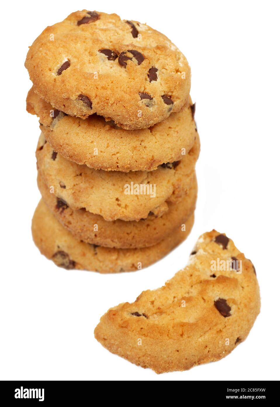 Home made cookies isolated Stock Photo Alamy