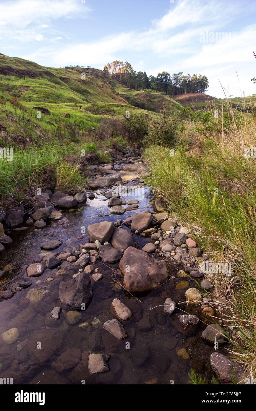 Sterkspruit, a small mountain stream, flowing through the lower