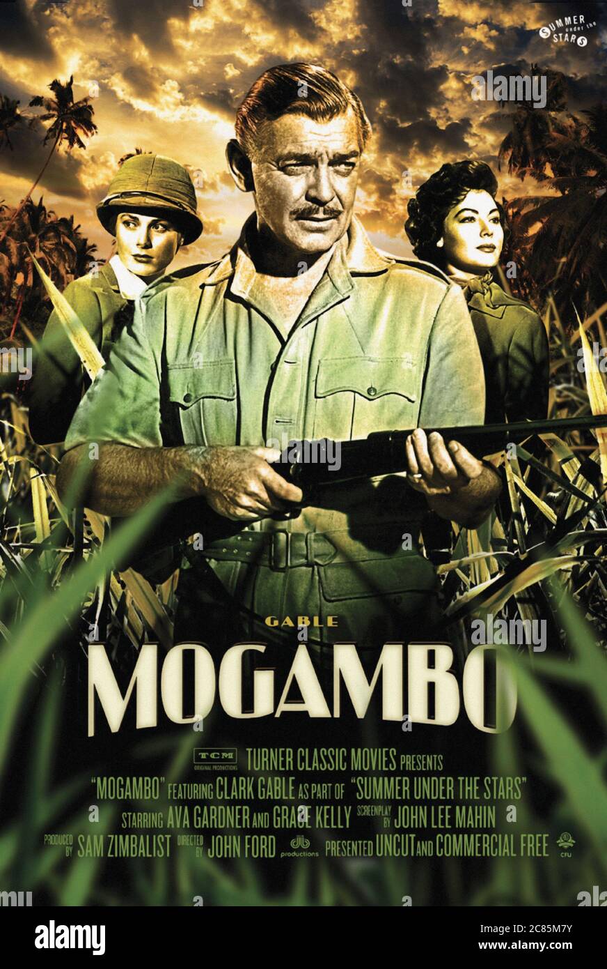 Mogambo Year : 1953 USA Director : John Ford Ava Gardner, Clark Gable,  Grace Kelly American poster Stock Photo - Alamy