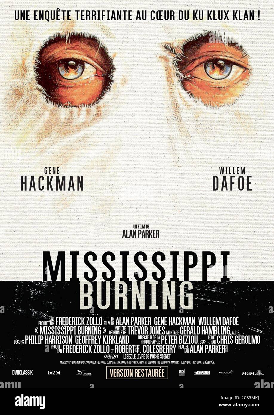Mississippi Burning Vintage Cinema Poster Alan Parker Movie Czech Cinema