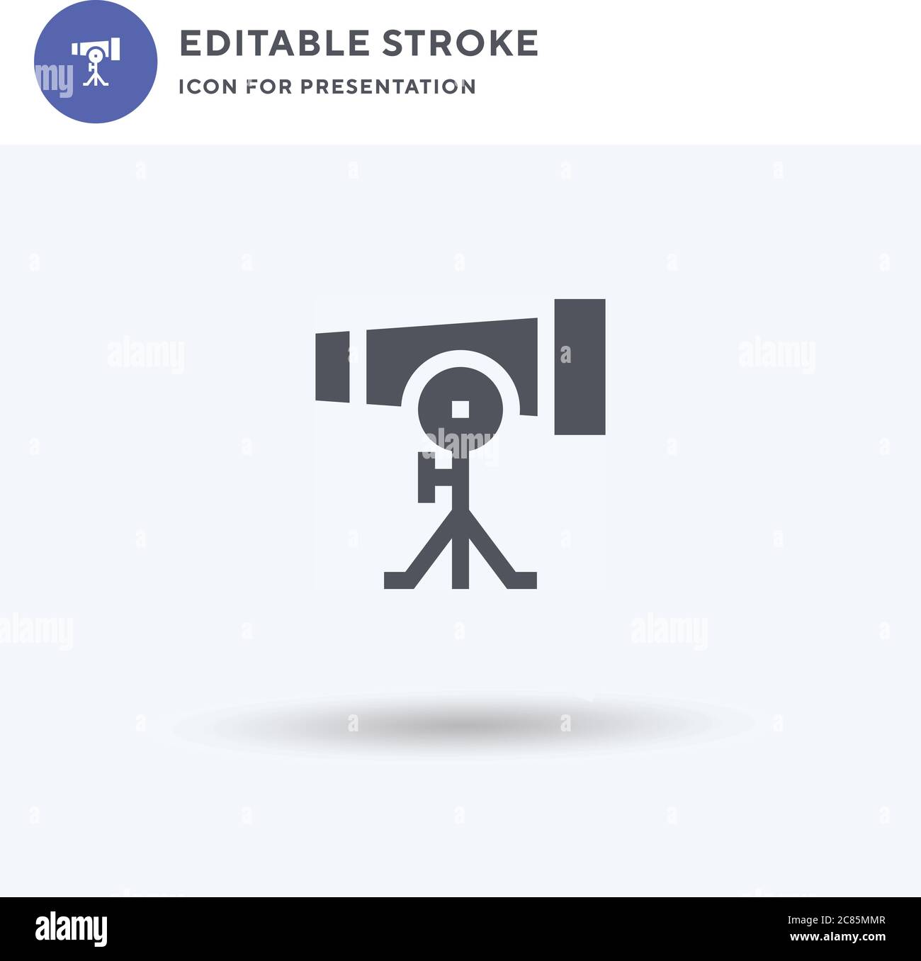 Observation icon vector, filled flat sign, solid pictogram isolated on ...