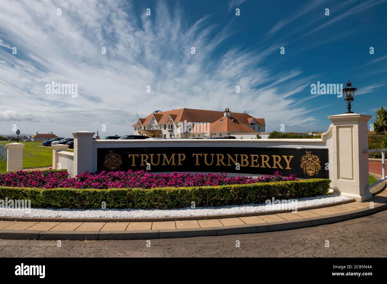 Donald Trump, Turnberry Golf Club Stock Photo