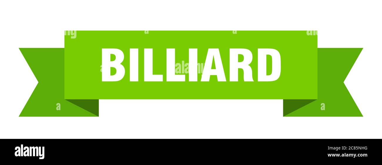 billiard ribbon. billiard paper band banner sign Stock Vector Image ...