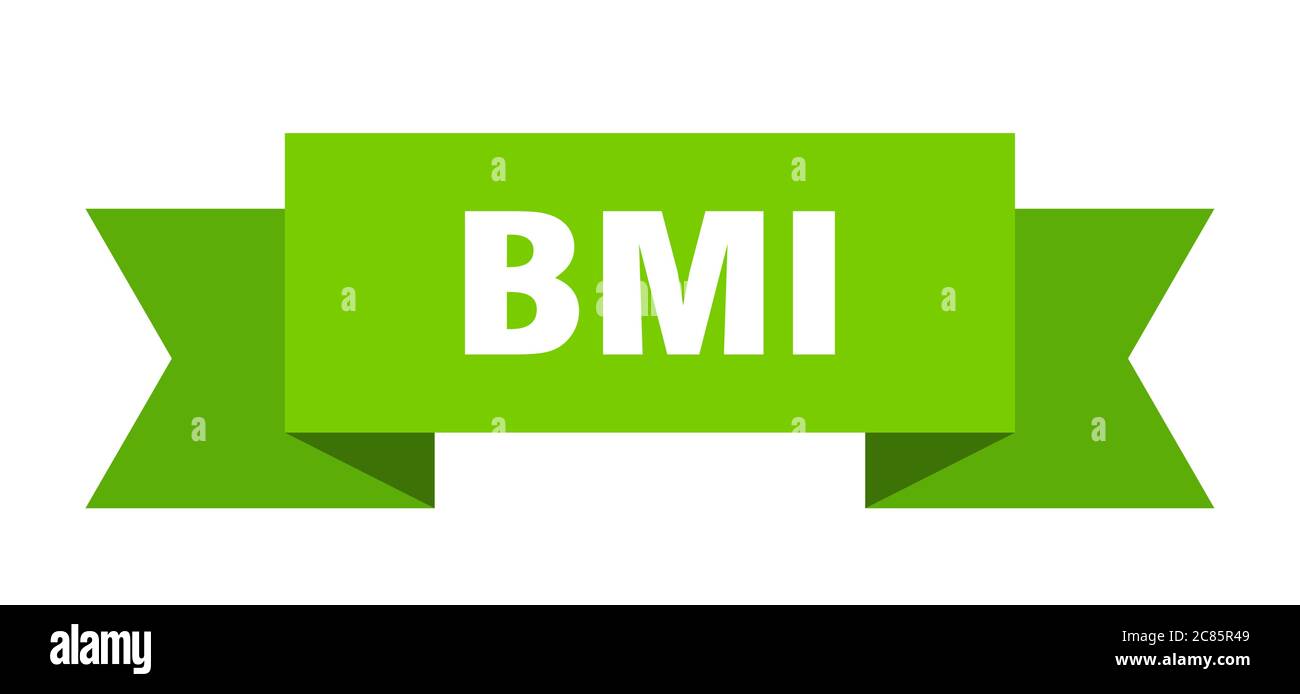 bmi ribbon. bmi paper band banner sign Stock Vector Image & Art - Alamy