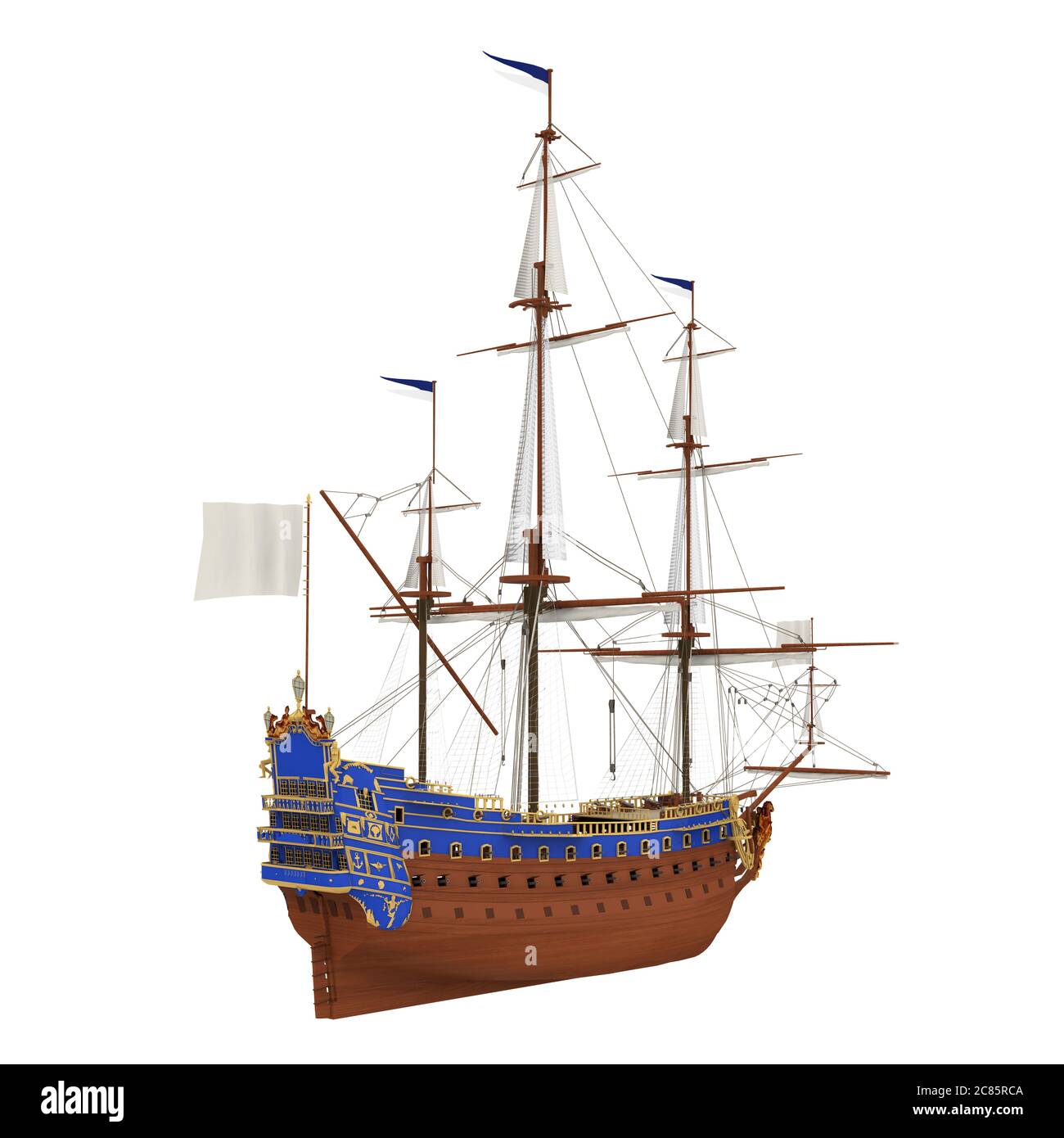 Sail Ship Isolated Stock Photo - Alamy