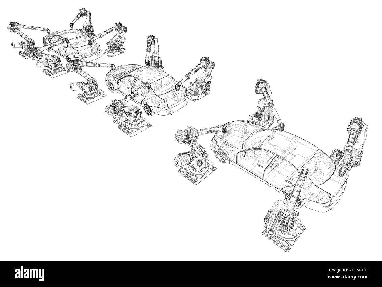 Assembly of motor vehicle Stock Photo Alamy
