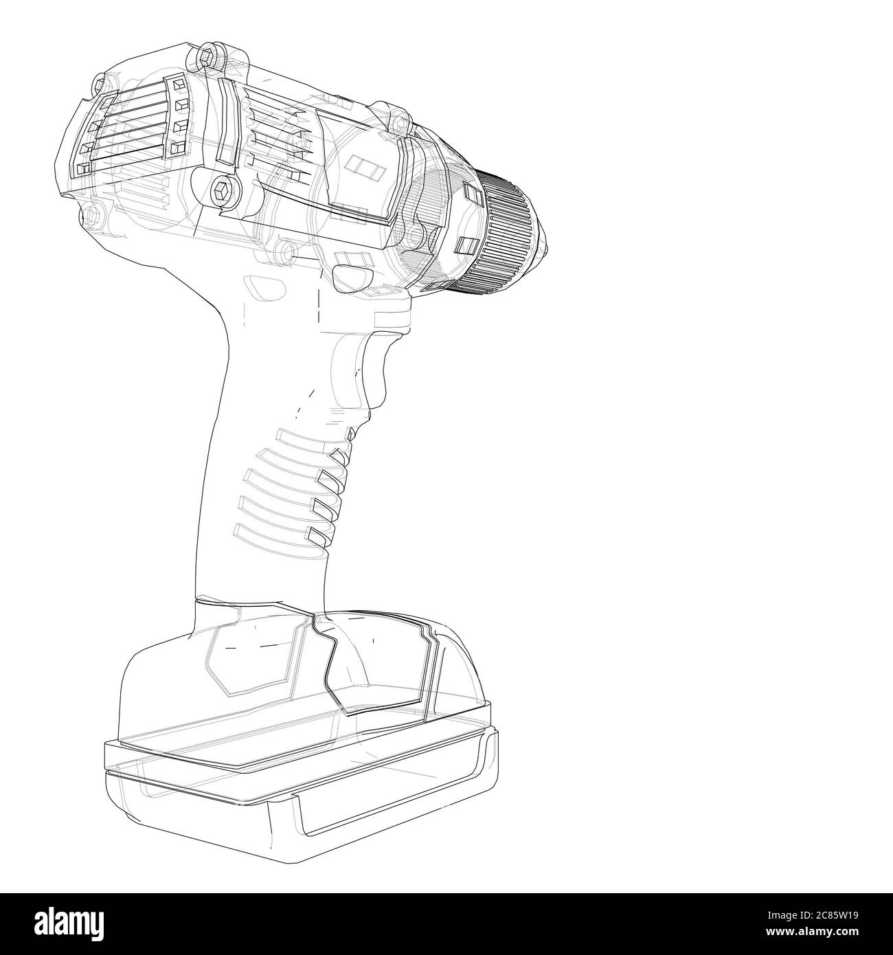 Electric cordless screwdriver Stock Photo - Alamy
