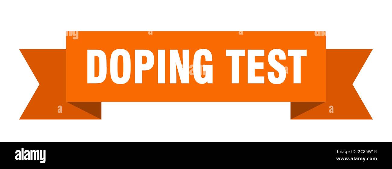 doping test ribbon. doping test paper band banner sign Stock Vector ...