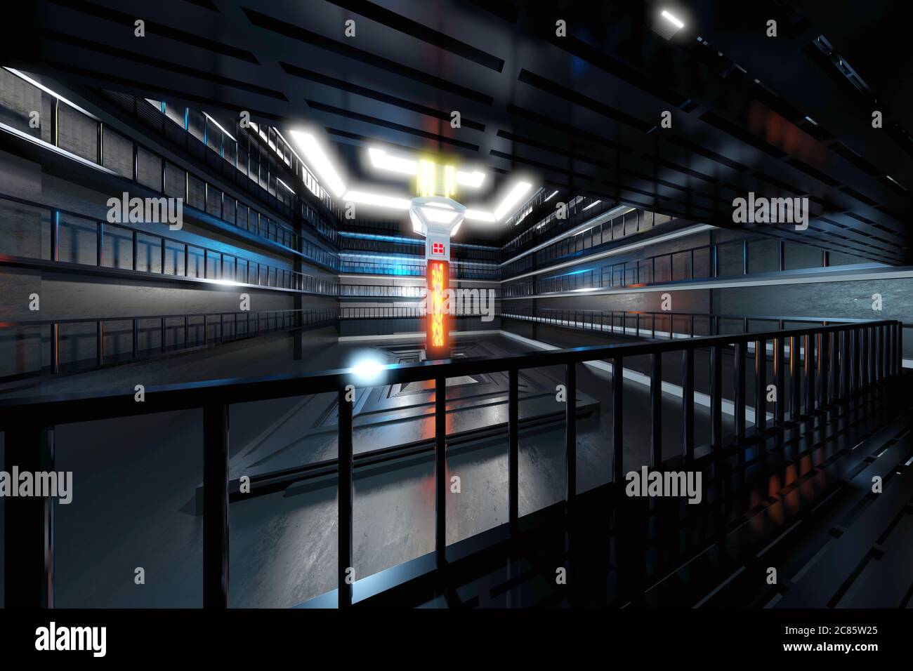 3D Illustration of a Alien Facility Stock Photo - Alamy