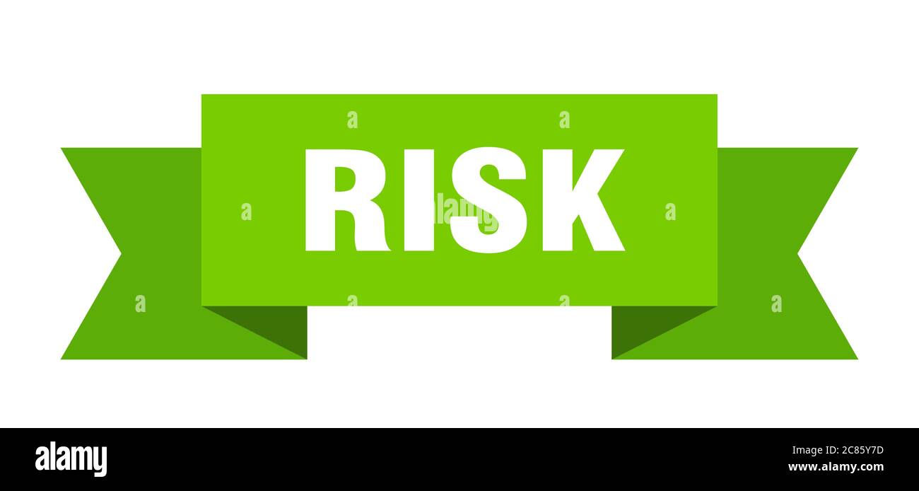 Risk ribbon isolated paper Stock Vector Images - Alamy