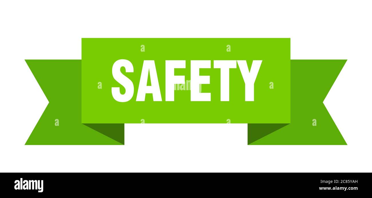 safety ribbon. safety paper band banner sign Stock Vector Image & Art ...