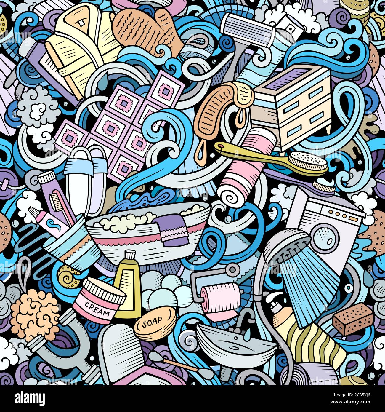 Washing machine pattern cartoon Stock Vector Images - Alamy