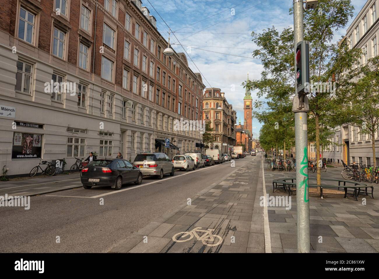 The Vester Voldgade in Copenhagen, Denmark Stock Photo - Alamy