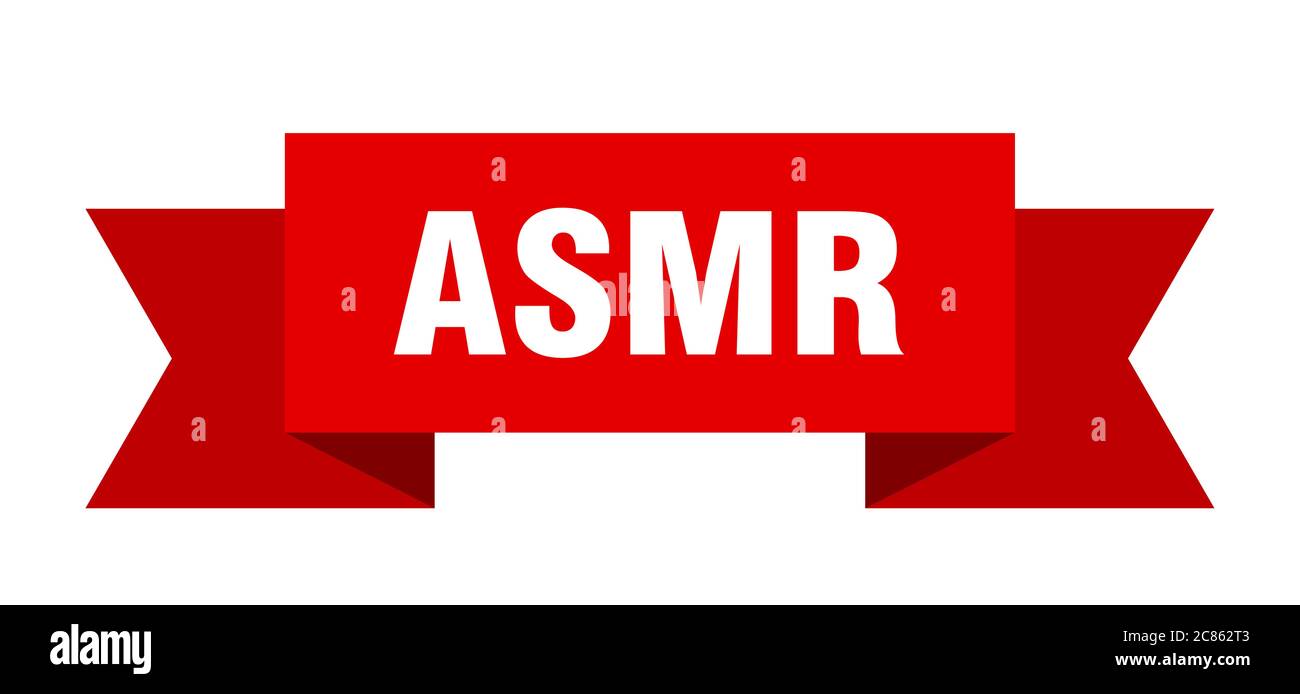 asmr ribbon. asmr paper band banner sign Stock Vector Image & Art - Alamy