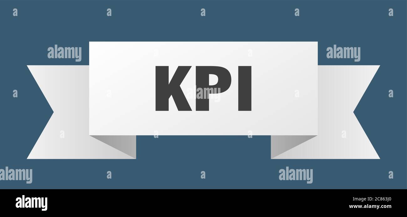 kpi ribbon. kpi paper band banner sign Stock Vector Image & Art - Alamy