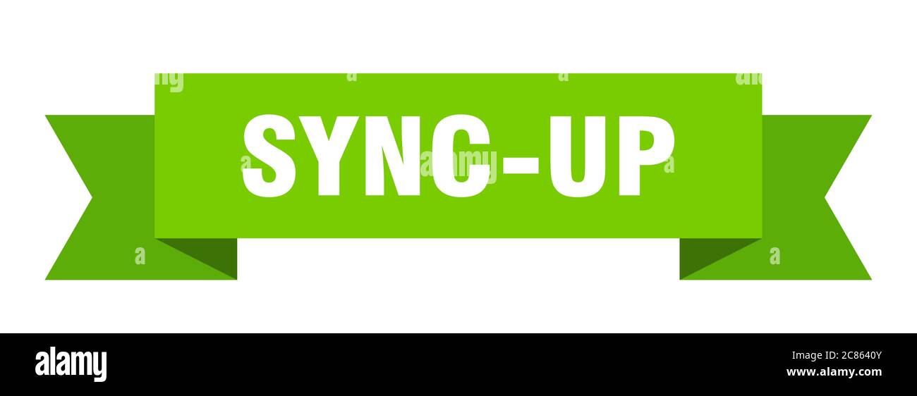 syncup ribbon. syncup paper band banner sign Stock Vector Image & Art Alamy
