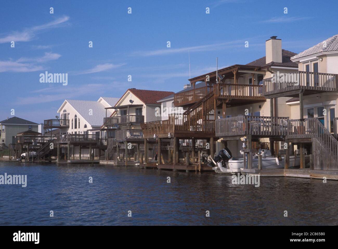 North Padre Island Texas USA, 2005 Luxury homes in waterfront