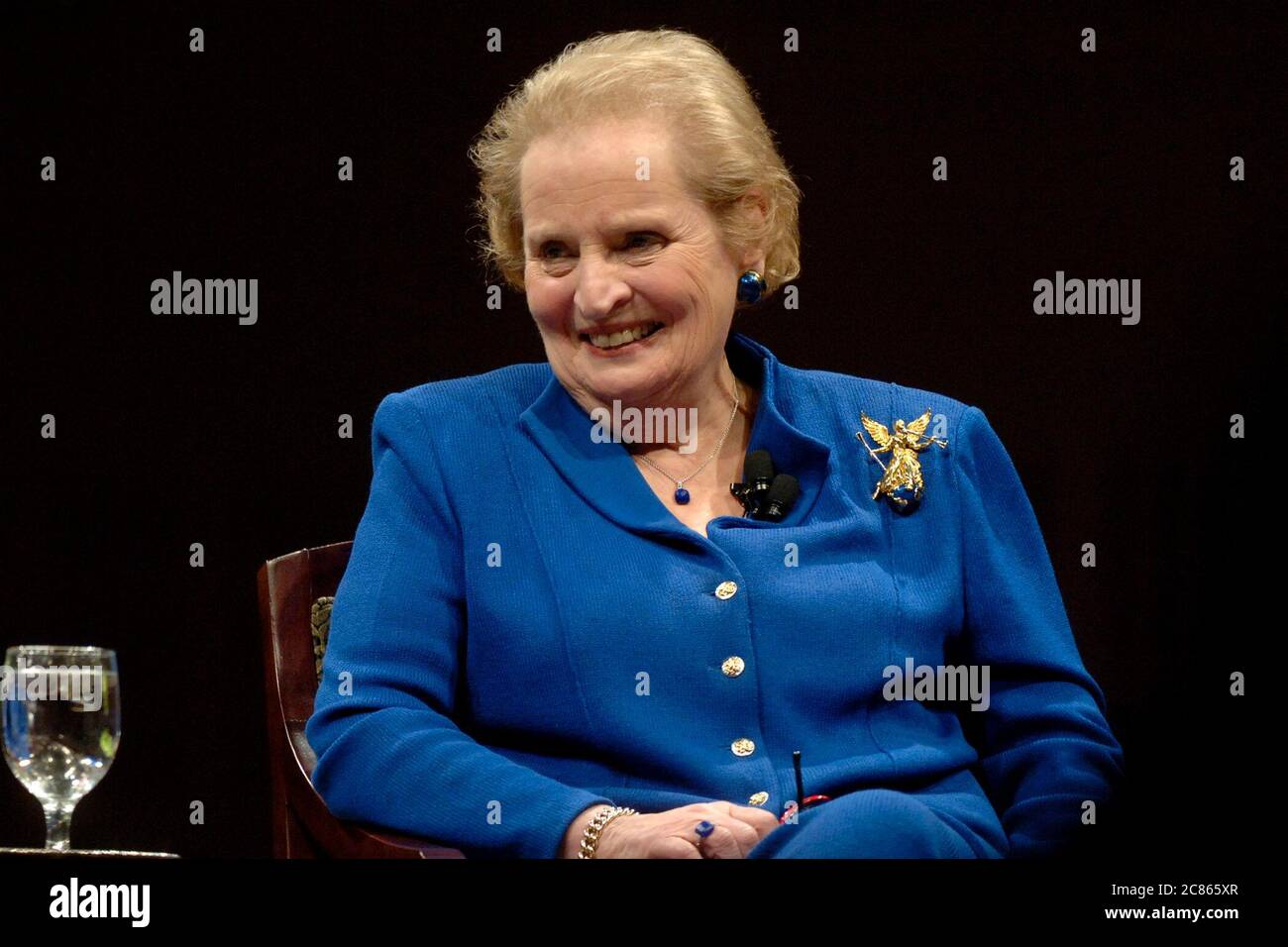 Austin, Texas USA, November 17, 2005: Former U.S. Secretary of State Madeline Albright discusses what she says is the failed foreign policy of the Bush administration during an appearance at St. Edward's University. Albright served eight years under President Clinton. ©Bob Daemmrich Stock Photo