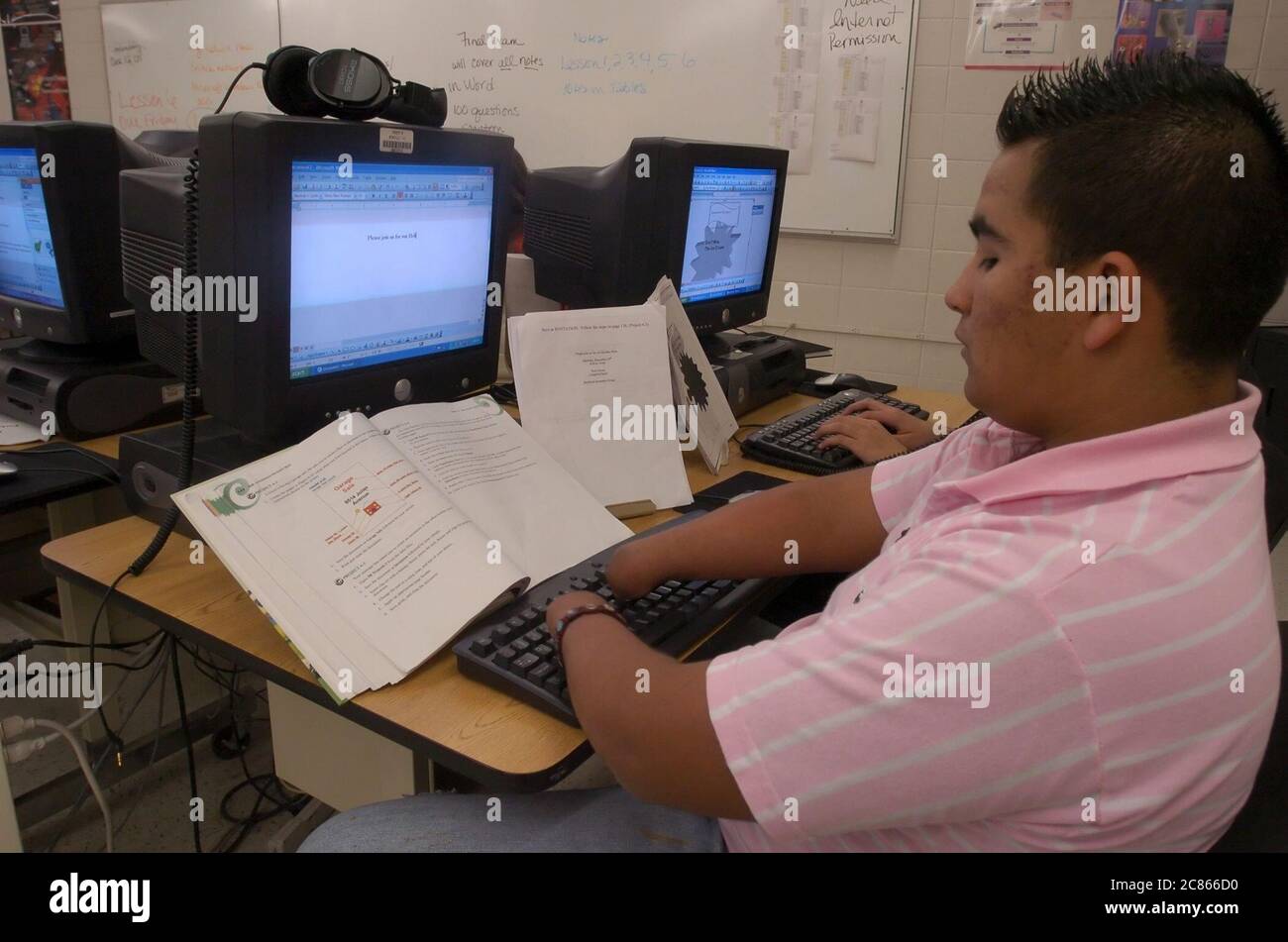Boy types on keyboard hires stock photography and images Alamy