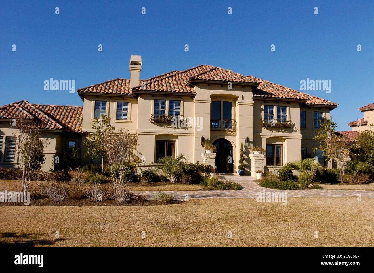 Austin, Texas USA, December 22, 2005 Tuscanstyle architecture in