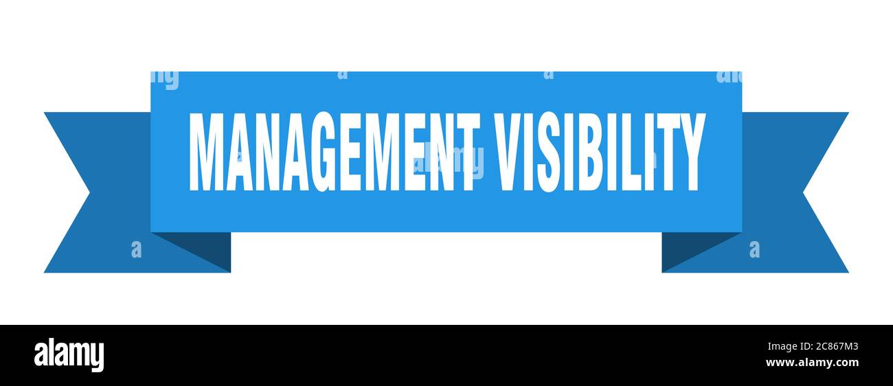 management visibility ribbon. management visibility paper band banner ...