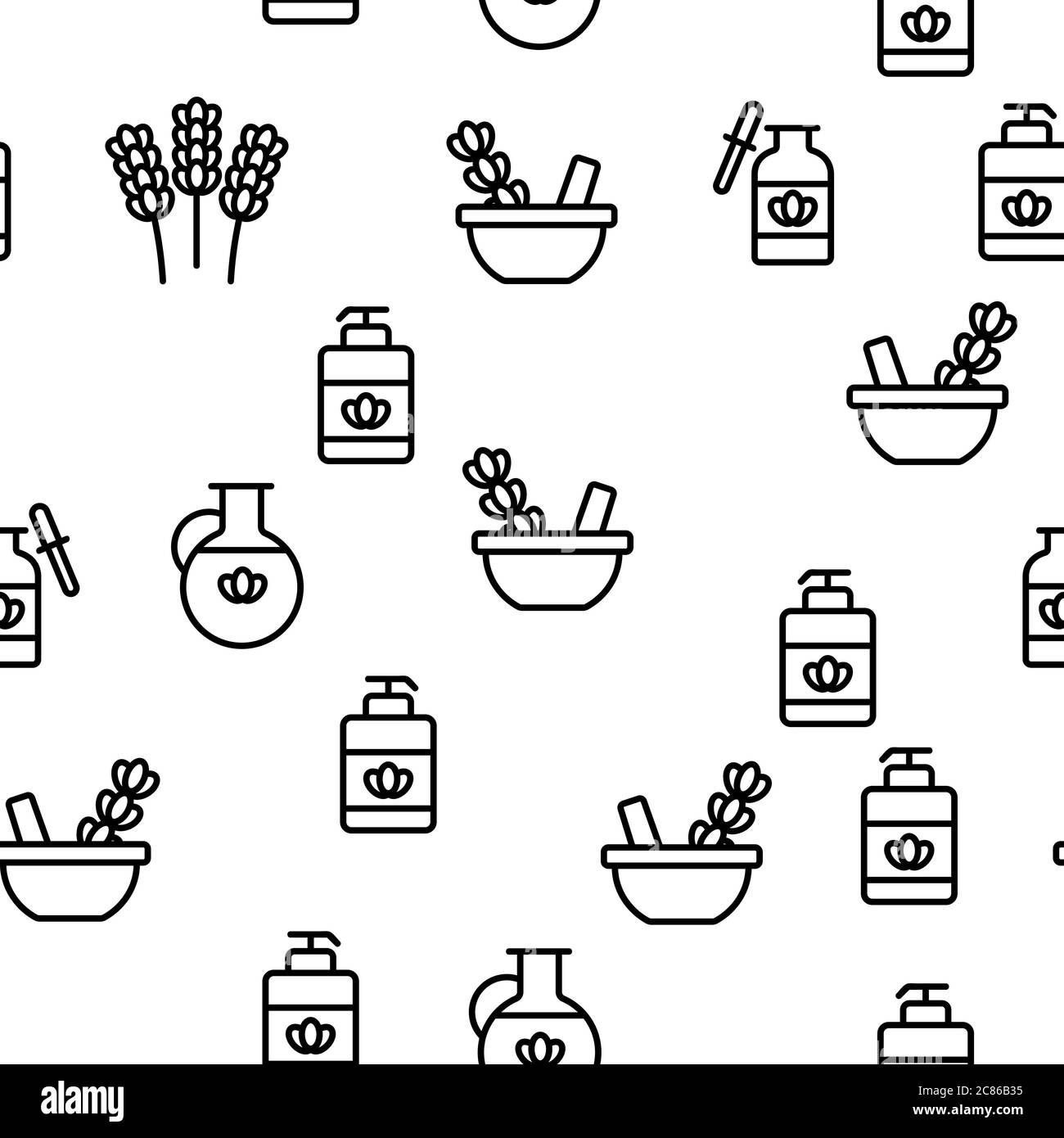 Lavender Vector Seamless Pattern Stock Vector Image & Art - Alamy