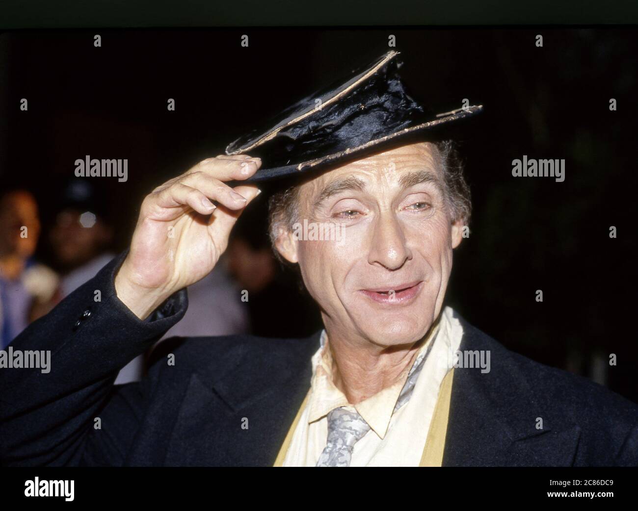 Sid Caesar performing a comedy sketch Stock Photo