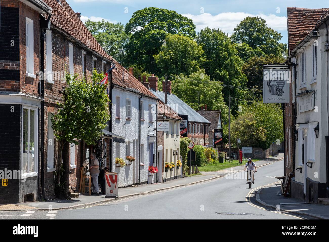 View of the Buckinghamshire village of Great Missenden, England, UK