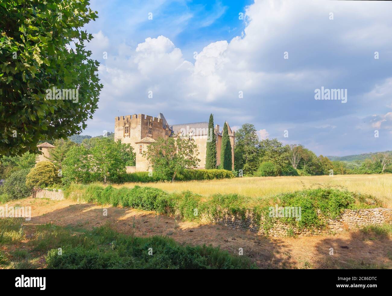Medieval Castle, Allemagne en Provence, Alpes de Haute Provence, Provence France, Stock Photo