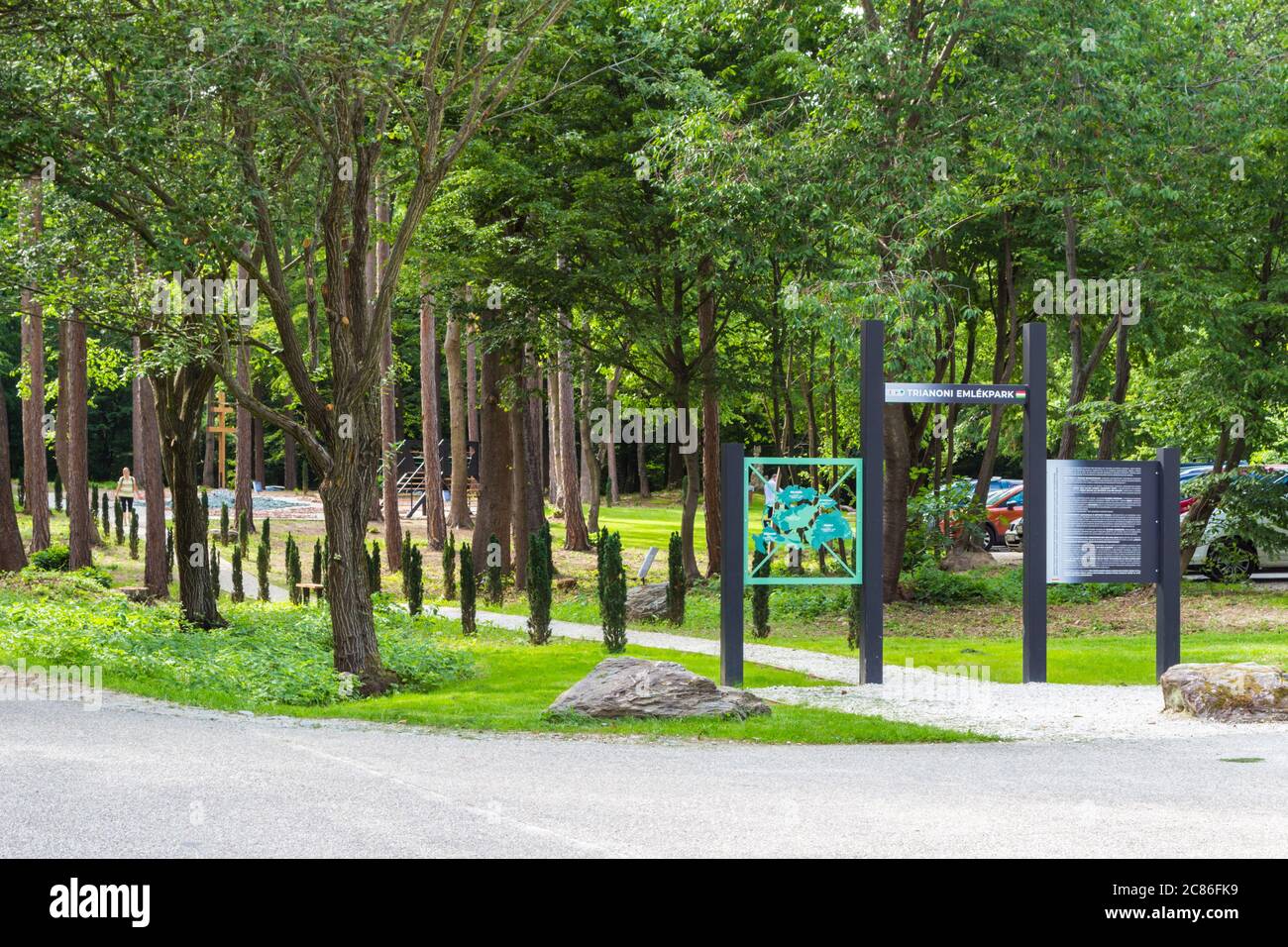 Trianon Memorial Park in the Sopron Mountains, Sopron, Hungary Stock Photo