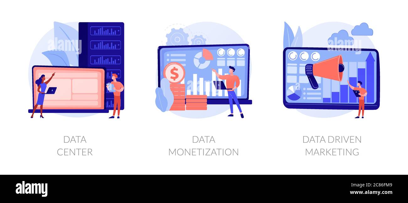 Big data storage and use vector concept metaphors Stock Vector Image ...