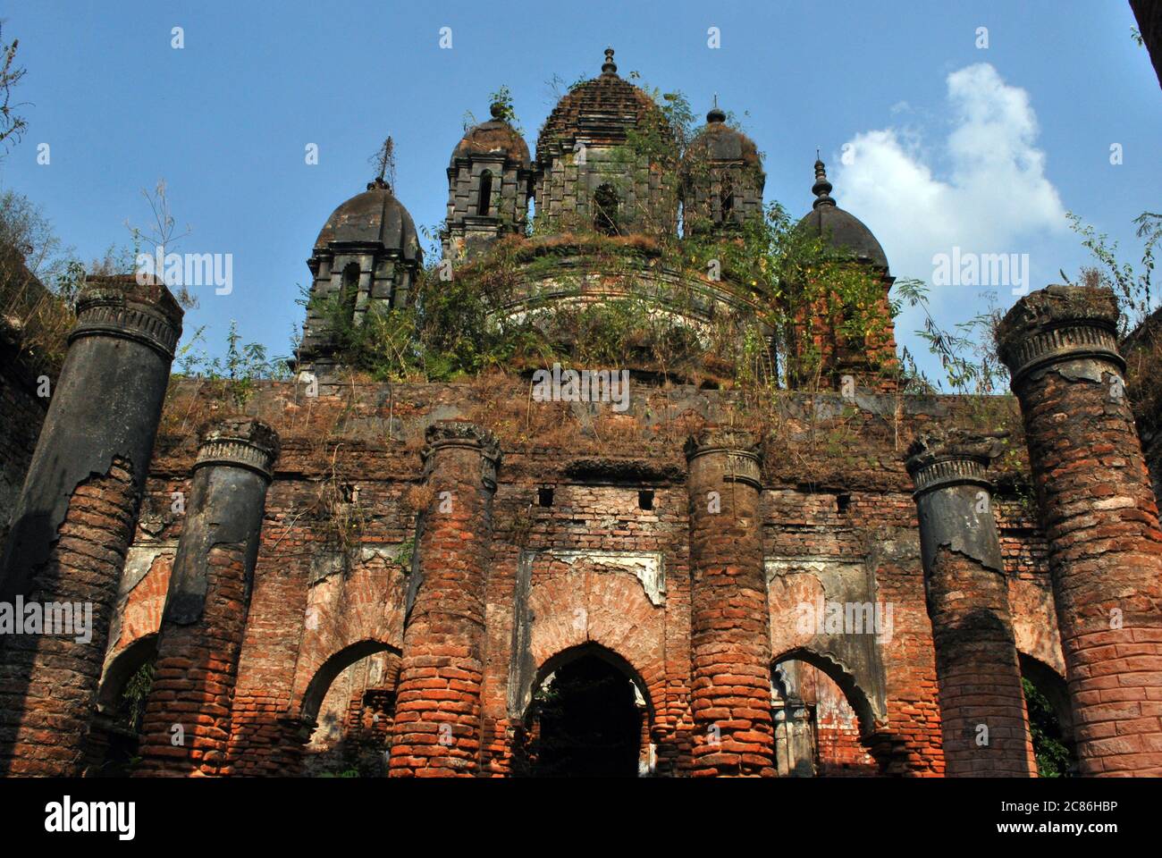old temple of bawali raj bari or zamindar house Stock Photo