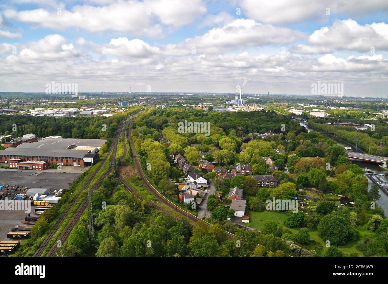 View on the city of Oberhausen, Germany Stock Photo - Alamy