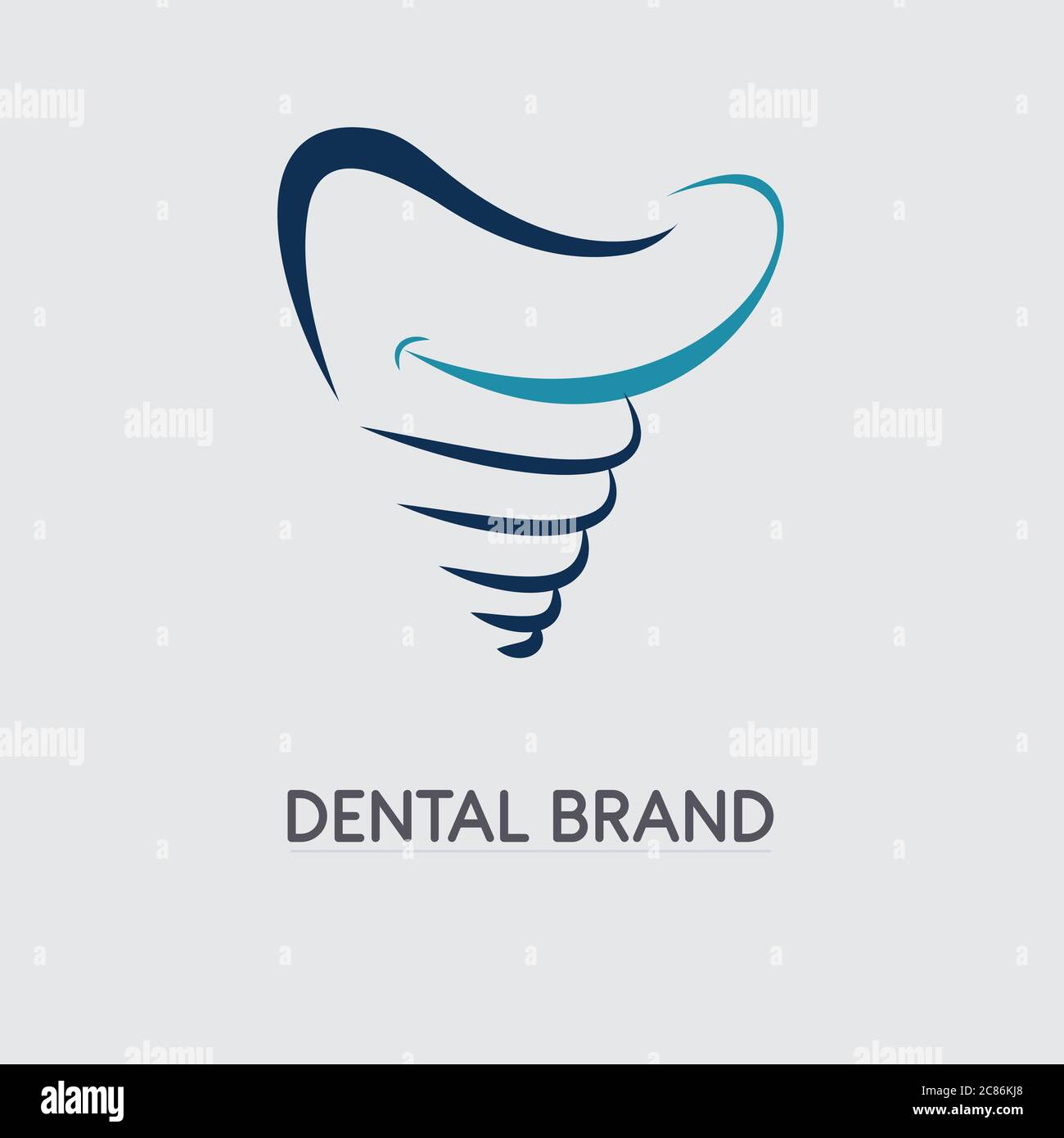 Dentist dental logo icon vector template Stock Vector