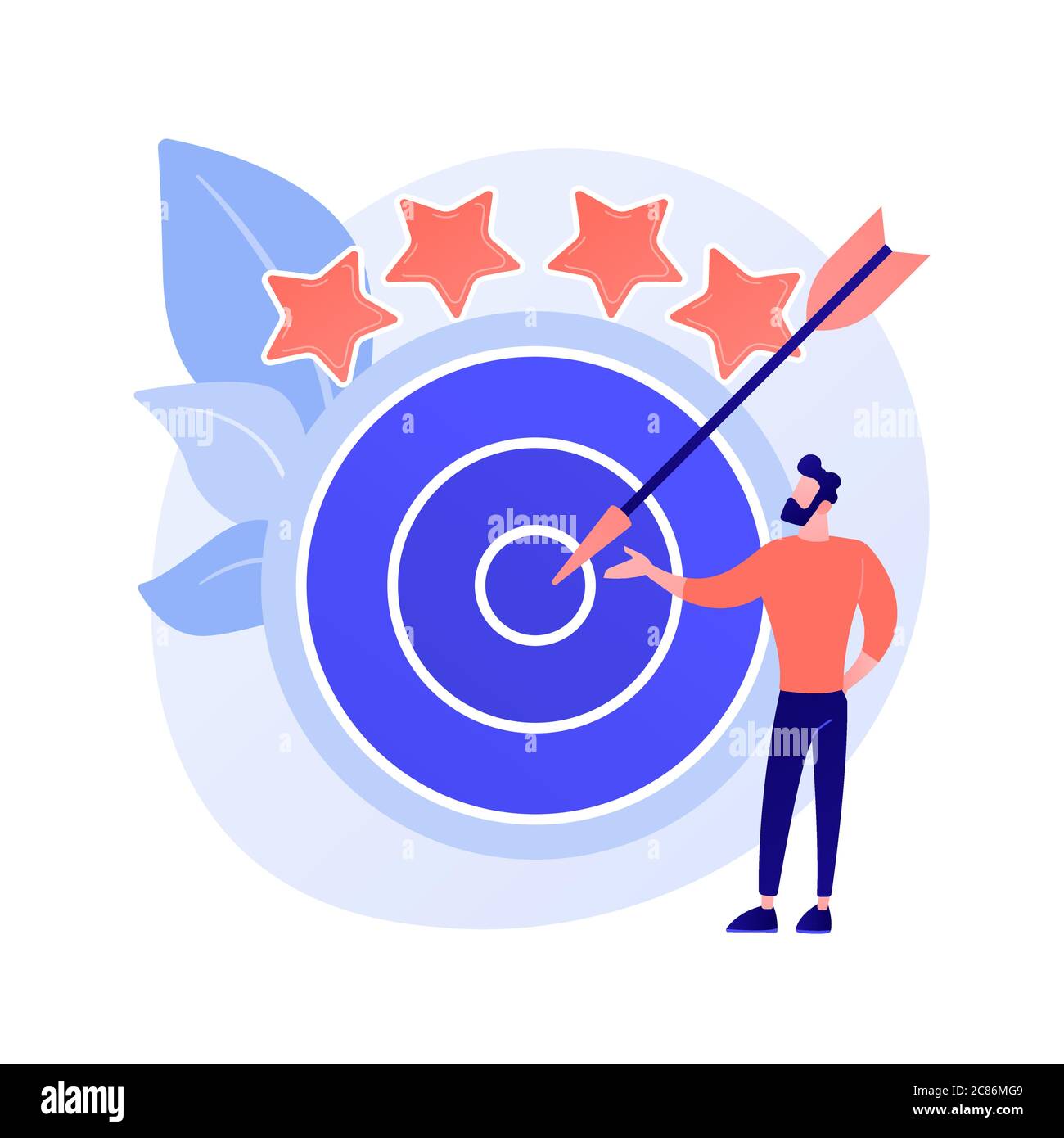 Targeted marketing vector concept metaphor Stock Vector Image & Art - Alamy