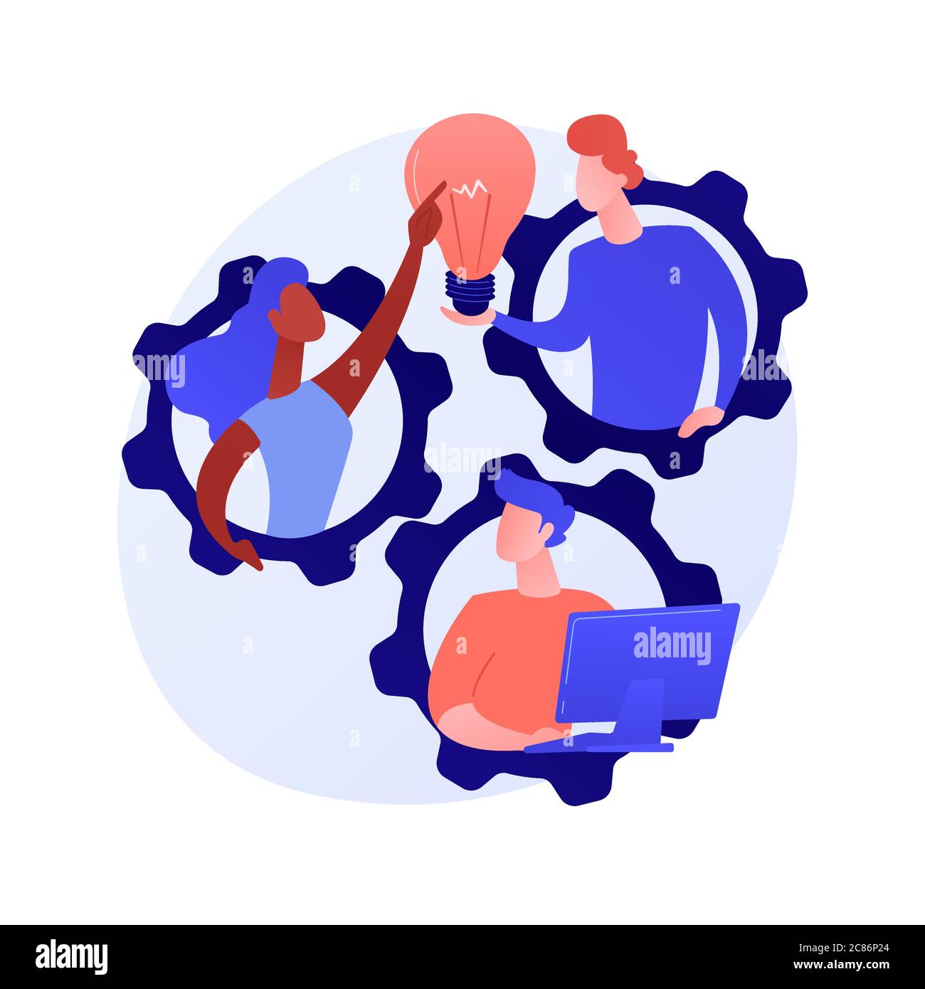 Team building exercise vector concept metaphor Stock Vector Image & Art ...