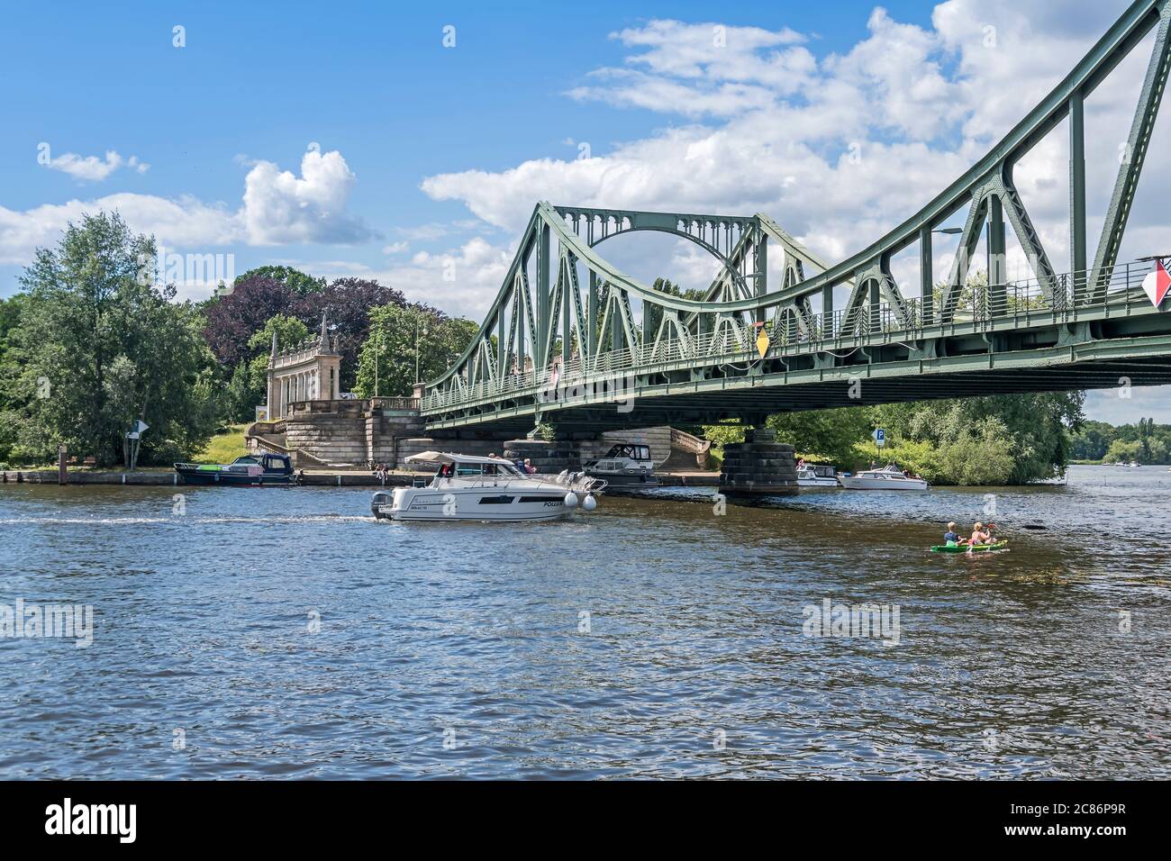 Potsdam, Germany July 12, 2020 Havel River with recreational boats