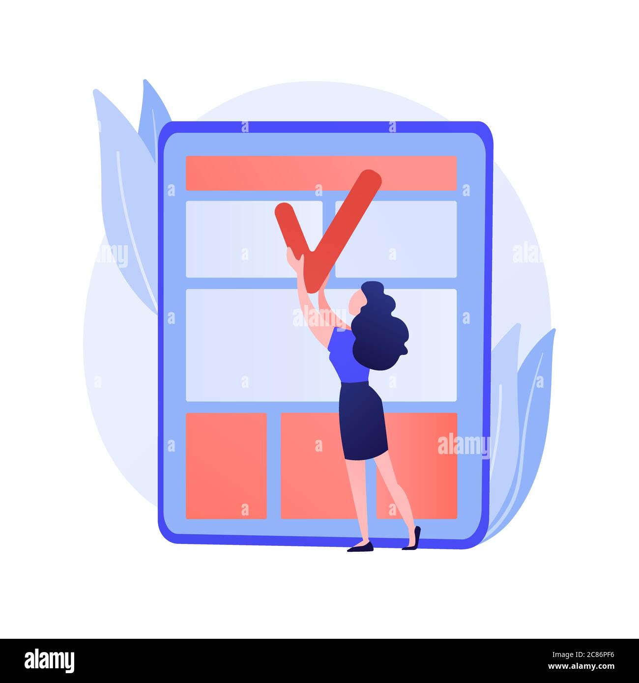 News article editing and proofreading vector concept metaphor. Stock Vector