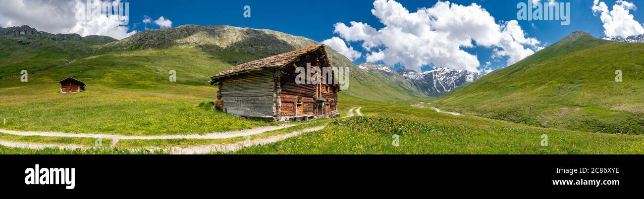 Juf - Val d'Avers - Switzerland Stock Photo