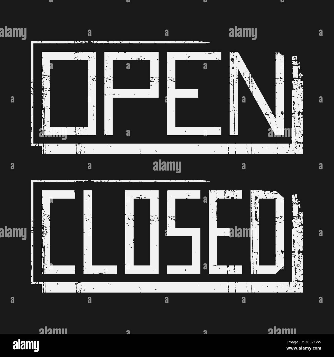 Textured 3d signs with inscriptions