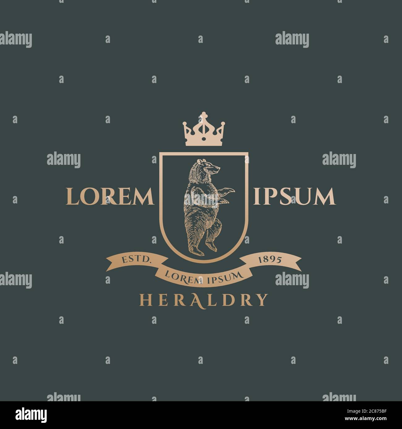 Heraldry shield crest hi-res stock photography and images - Alamy