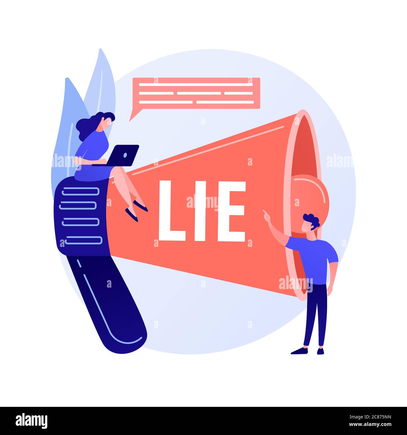 Telling lie Stock Vector Images - Alamy